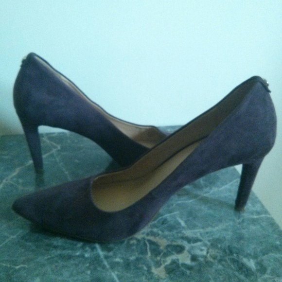 Michael Michael Kors Purple Suede Pumps Size 8 - Picture 3 of 16